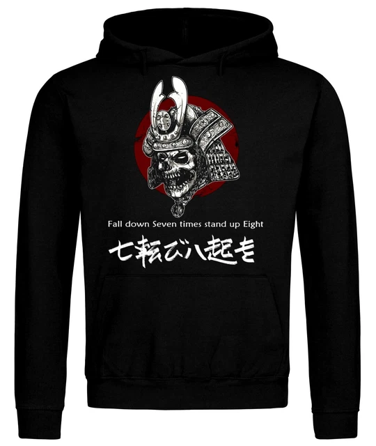 Bushido Code Virtues Samurai Mask Sword Japanese Ronin Hoodie Sweatshirt PREMIUM