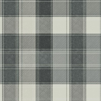 Arthouse Paese Tartan check carta da parati MONO grigio bianco con motivo a Plaid A Scacchi controllato 