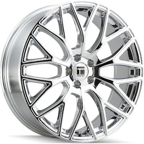 (1) 18x8 Touren TR76 Chrome | 5x120 | +35 Wheel Rim