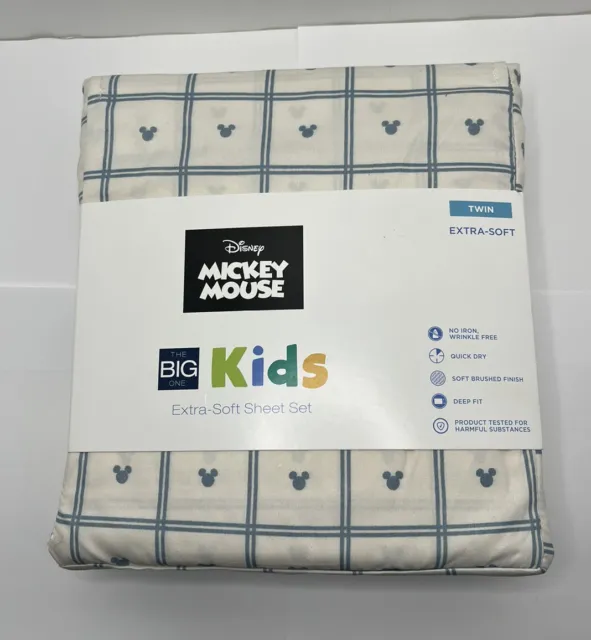 The Big One Disney Mickey Mouse Twin Sheet Set