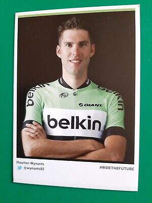 CYCLISME carte cycliste LARS BOOM équipe BELKIN 2014 