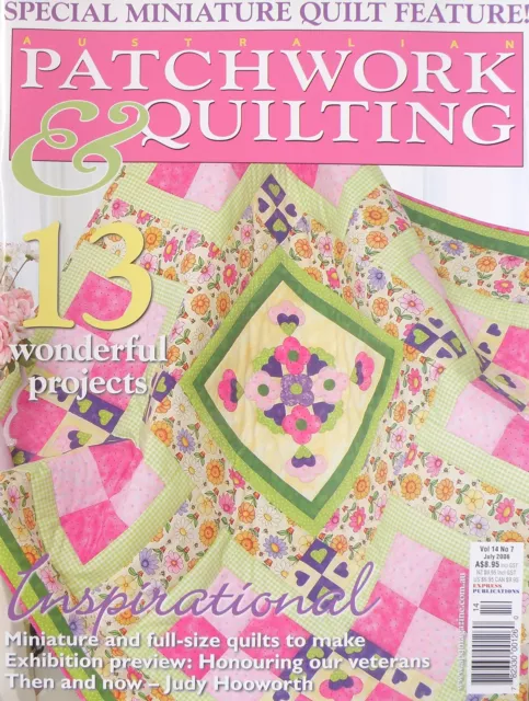 Patchwork & Quilting Magazine Vol 14 No 7 SAVE 25% Bulk Magazine Discount