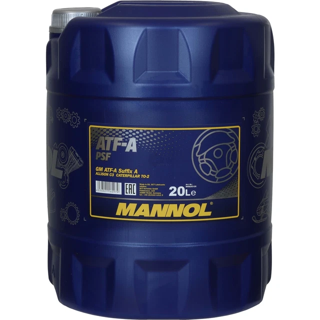 20 LITRE ORIGINAL Mannol Hydraulic Oil AtfA Psf Hydraulic Fluid Oil