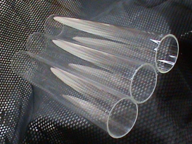 CLEAR ACRYLIC PLEXIGLASS TUBE 3" x 2-3/4" x 18" INCH LONG Plastic 3 Pc Lot NEW