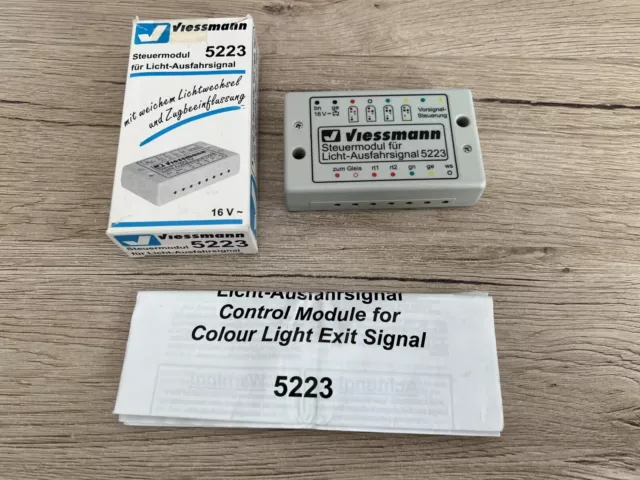 Viessmann 5223 Module de Commande pour Lumière Signal de Départ Fonction IN Ovp