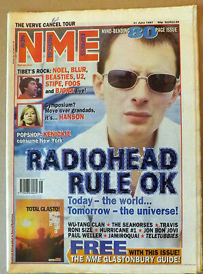 NME 6/21 1997 Radiohead Verve Beastie Boys U2 Foo Fighters Bjork Wu-Tang Clan