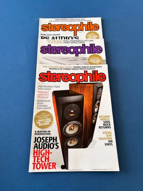 Stereophile Magazine - 3 Issue Bundle - July August & September 2014