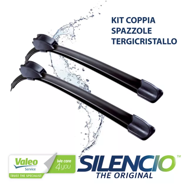 Valeo Kit Spazzole Tergicristallo Silencio Flat Blade Vf463 per Varie Marche