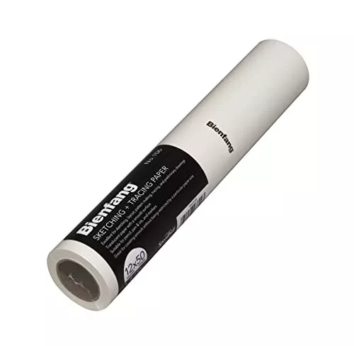 Art Tracing Paper Roll 46M Transparent Draft Draw Drawing Sketch Painting  White