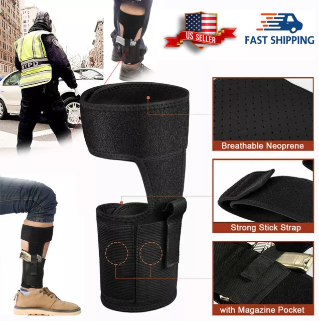 Ankle Holster for Concealed Carry Universal Fit, For All Handguns Pistol 9mm US