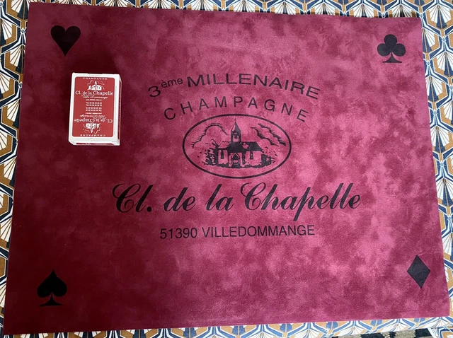 Ancien tapis de jeu publicitaire bistrot " Cinzano le meilleur apéritif
