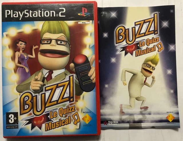 Buzz! : Le quiz musical PS2 : Achat occasion | Jeux vidéos Sony 3 ans - 4 ans Bon état PS2