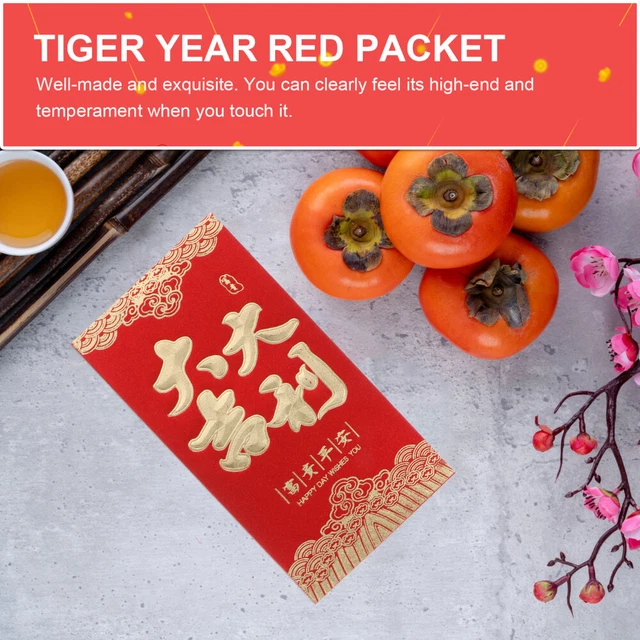 18 Pcs Year The Tiger Red Envelope Chinese New Envelopes Money Bag 2