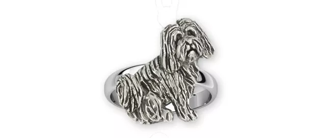 Tibetan Terrier Jewelry Sterling Silver Handmade Tibetan Terrier Ring  TTR4-R