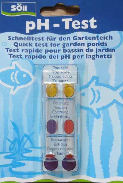 SÖLL pH - Schnelltest Wassertest Test Tester Wasserqualität pH-Wert Teich
