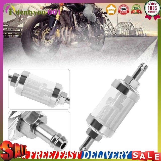 Filtro gas olio combustibile lega CNC 8 mm per ATV Dirt Pit Bike motocross