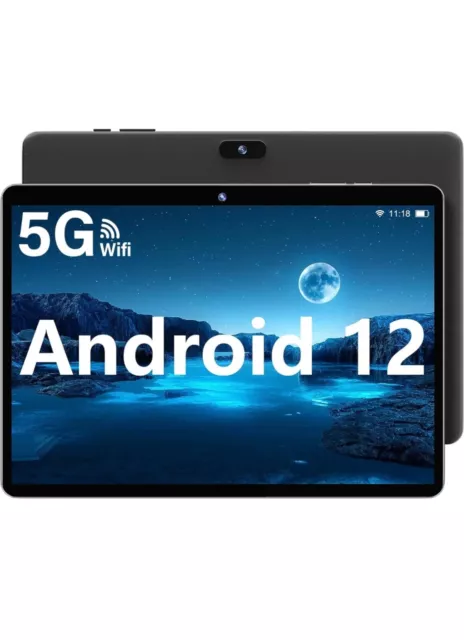 SGIN Android 12 Tablette, Tablette Tactile 10,1 Pouces 64Go+2Go(TF 512Go)