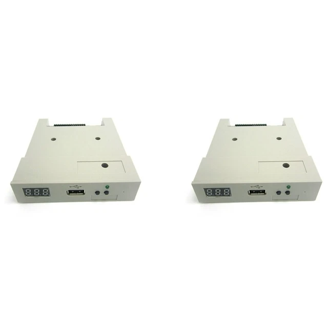 2X SFR1M44 U100 USB Floppy Emulateur de Drive Machine ABS pour L'Industrie B8F3