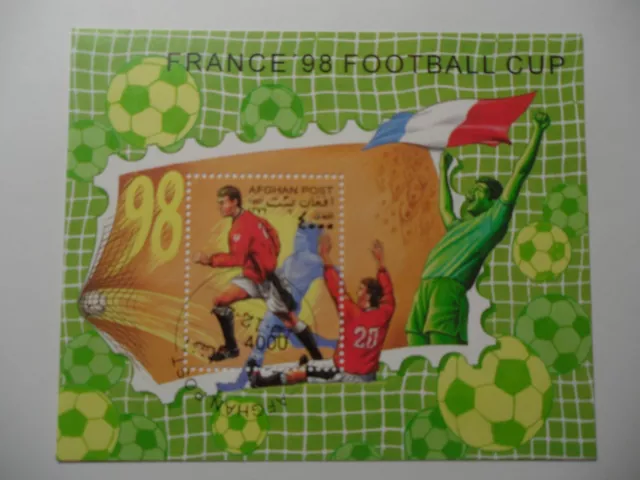 Stampmart : Afghanistan 1997 #1469 Souvenir Sheet Used France Football Cup