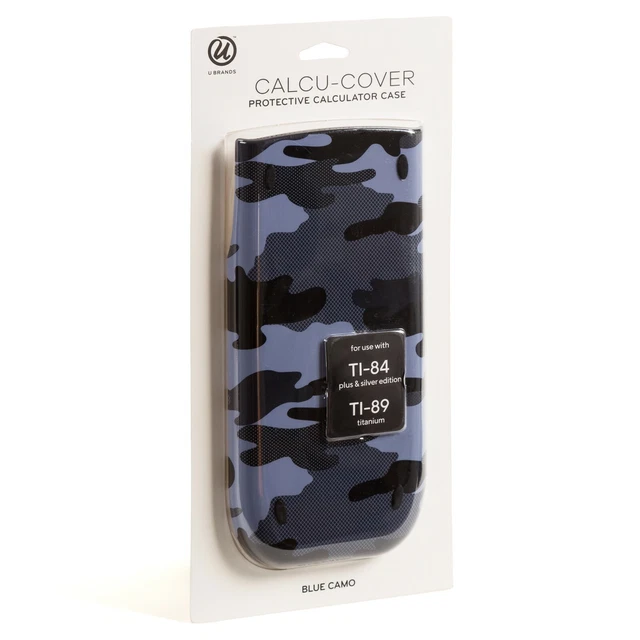 TI-84 Plus & Silver Ed. TI-89 Titanium Protective Calculator Cover BLUE CAMO NEW
