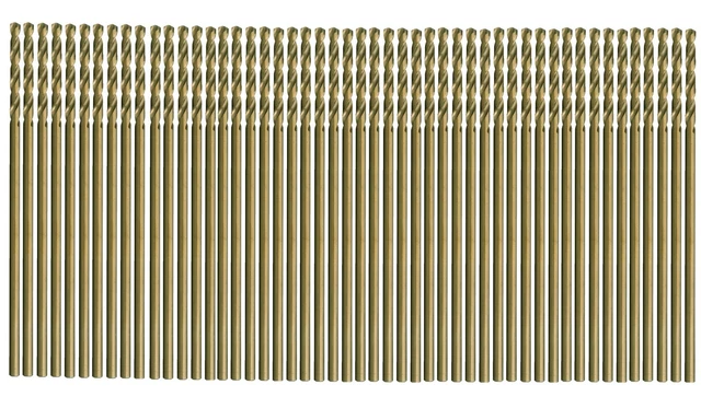 1/8"X6" HSS Cobalt Drill Bit Set Aircraft Extension Long Deep Hole Drill-50Pcs