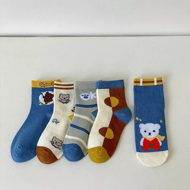 Girl Sock Baby Soft Cotton Children Boy Newborn Casual Fashion Blue White Kid 3