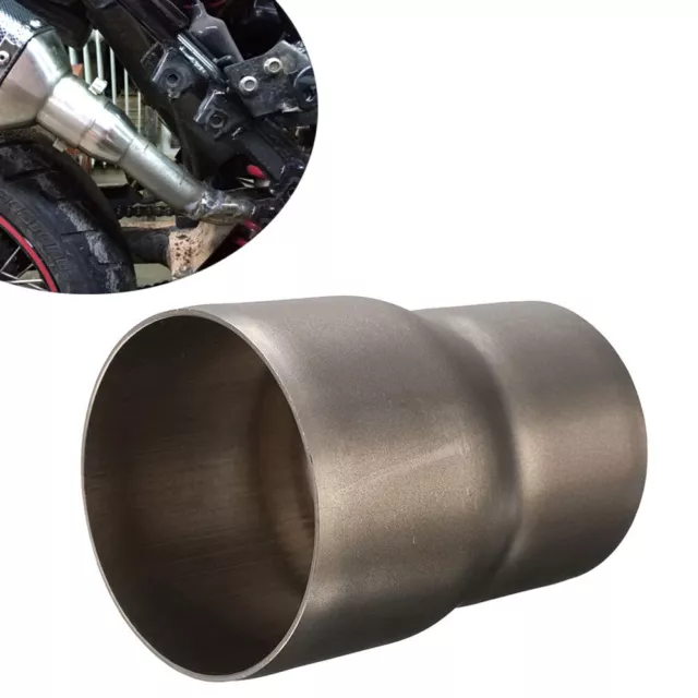 51mm to 60mm Stainless Steel Motorcycle Exhaust Pipe Adapter Connector Tube