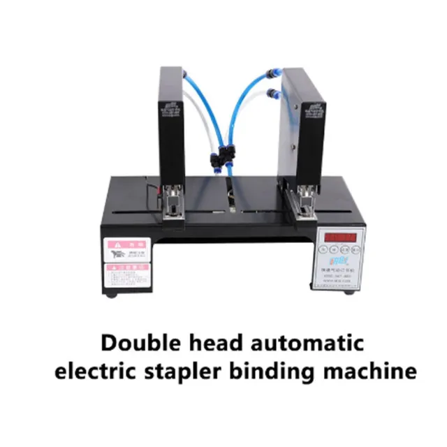 Double Pneumatic Stapler Bookbinding Machine Electric Stapler Binding Machine