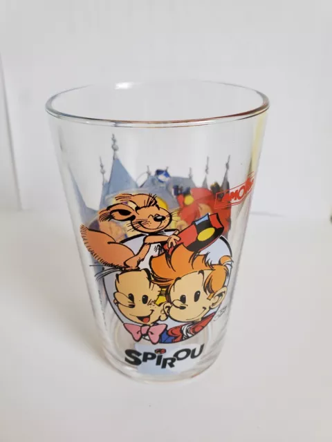 Verre à Moutarde Amora - SPIROU - Vintage 1994 Dupuis TF1 - 9.7cm de hauteur