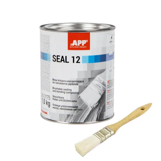 APP Seal12 Streichbare Dichtmasse 1kg Schweißnahtabdichtung Grau inkl Pinsel
