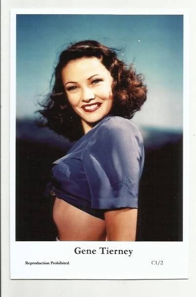 (Bx31) Gene Tierney Swiftsure Photo Postcard (C1/2) Filmstar Pin Up Glamor