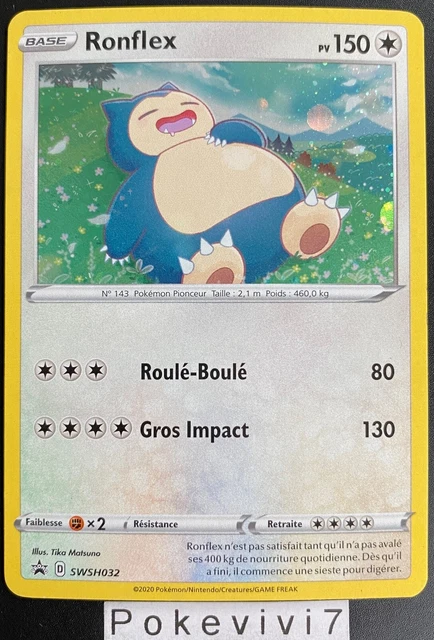 Pokemon Card RONFLEX SWSH032 PROMO Holo Sword & Shield 1 EB01 EN USED