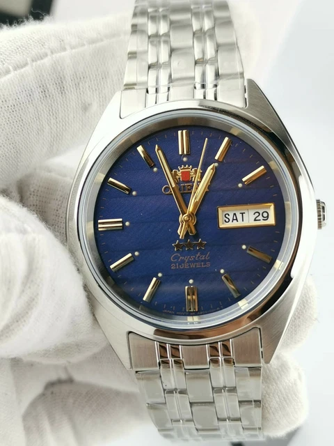 ORIENT 3 STAR Automatic Men S Watch Fab00006D9 Blue Dial Brand New 85.00 PicClick UK