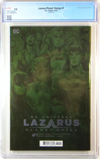 Lazarus Planet: Omega #1 (David Marquez 1:100 Foil Variant) Comic ~ Cgc 9.8 Nm/M 2