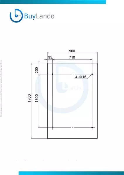 BuyLando.Shop CL-Str7016 - Tettoia  in vetro 170x90cm - Padiglione - Vetro trasp