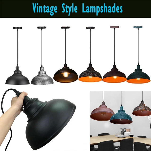 Plafonnier industriel rétro vintage lustre suspension fer loft