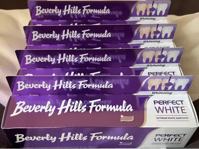 Beverly Hills Formula Toothpaste Whitening 4 Tubes Perfect Extreme White 125Ml