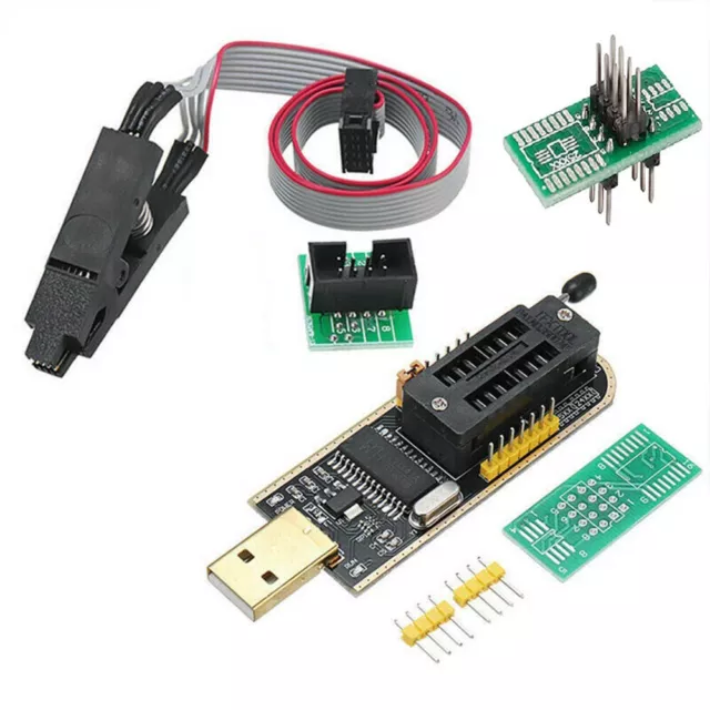 CH341A 24 25 Series EEPROM Flash BIOS USB Programmer Module + SOIC8 Test Clip