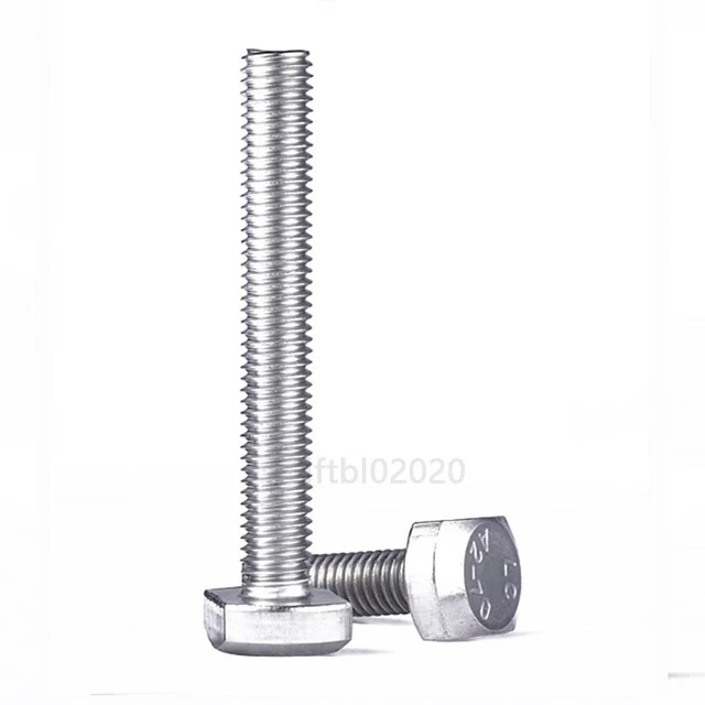Pernos De Cabeza En T De Acero Inoxidable 304 - Tamaños M5, M6, M8, M10, M12, Para Lavadoras Y Tuercas
