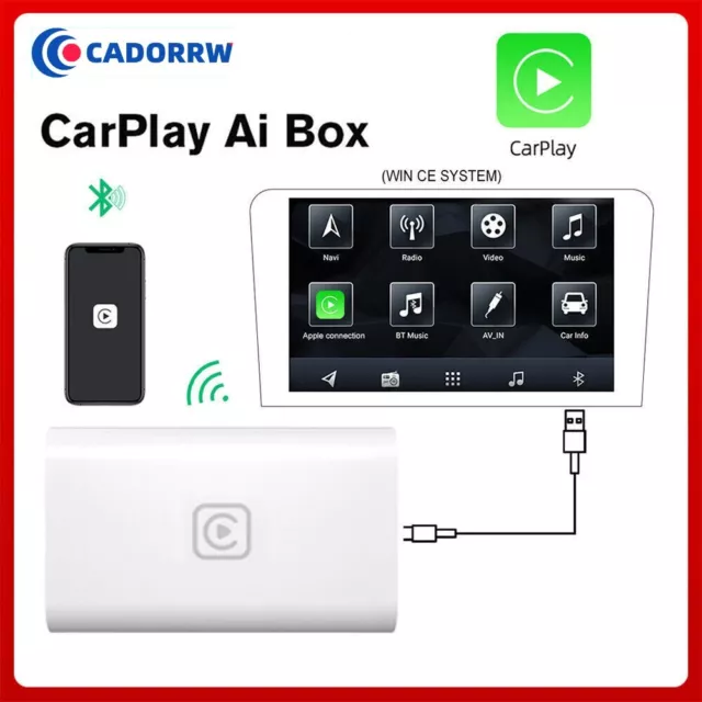 Wireless CarPlay Adapter USB BT Dongle Box Für iPhone Apple IOS Wired CarPlay