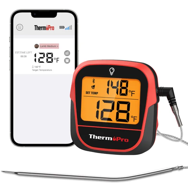 ThermoPro Wireless Digital Meat Thermometer for Cooking Grilling Bluetooth Probe