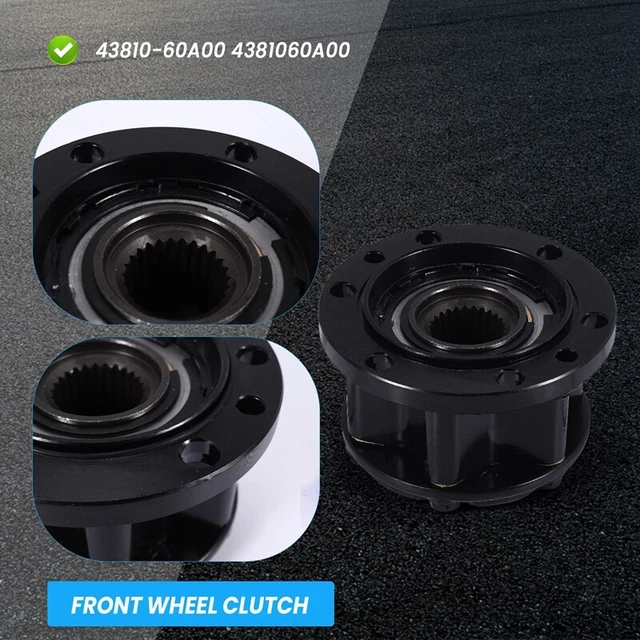 Manual Wheel Hub Locking Assembly (43810 60A00) - Metal Alloy Replacement For Suzuki SJ410, Samurai, Vitara