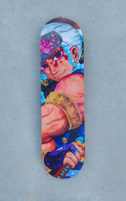 Anime Girl with a Glizzy - 7.87 Inch Version 7-7/8 Skateboard Deck by  Midnight Snack Skateboards