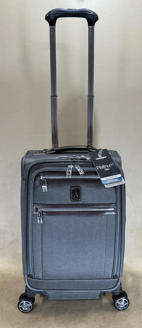 Travelpro Platinum Elite 21" Carry-On Spinner Expandable Suitcase Vintage Grey