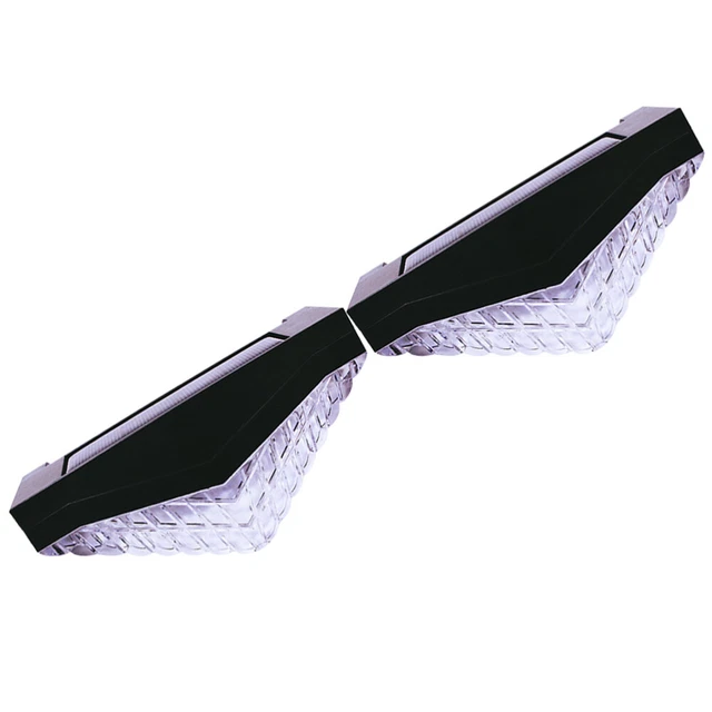 2 Pcs Diamond Fence Lights LED Decor Outdoor Garden Lights Wall Washer