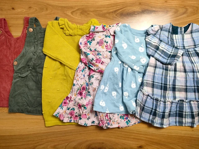 {E776} girls 6-9 months dress bundle NEXT F&F Mantaray