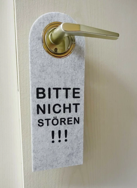 Bitte Nicht Stören Türschild - 2 Stück Set Mehrsprachig & Abwaschbar
