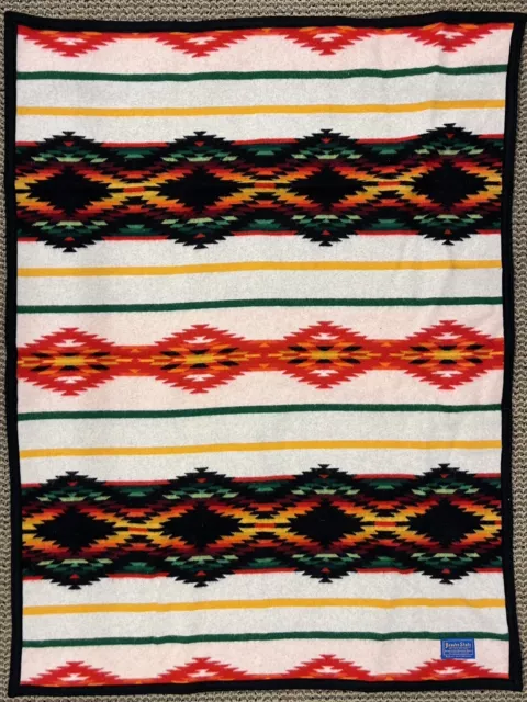 Pendleton Beaver State Wool Blanket Aztec Southwest 32x43 Throw Woollen