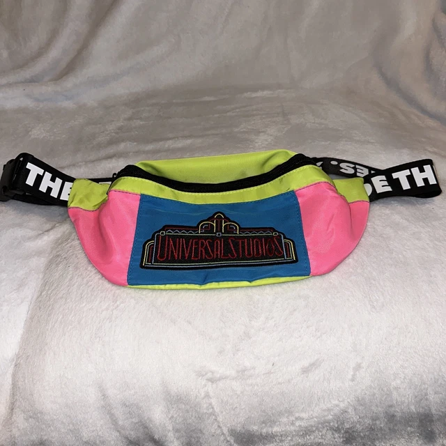 UNIVERSAL STUDIOS RETRO Neon Waist Bag Fanny Pack 30th Anniversary See
