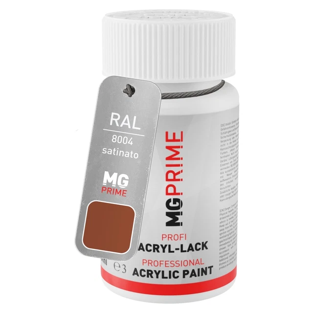 RAL 8004 Kupferbraun satinato Stilo di ritocco da 50 ml ad asciugatura rapida